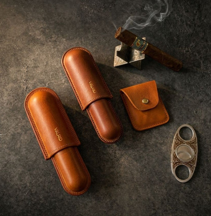 "The Essentials" Tobacco Cigar Case - 1 Cigar 52-56 Ring