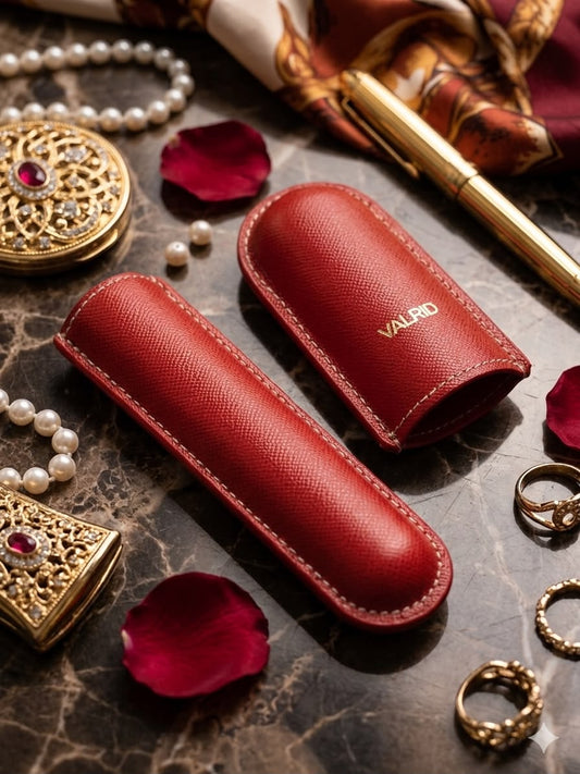 "Crimson" Cigar Case - 1 Cigar 52-56 Ring