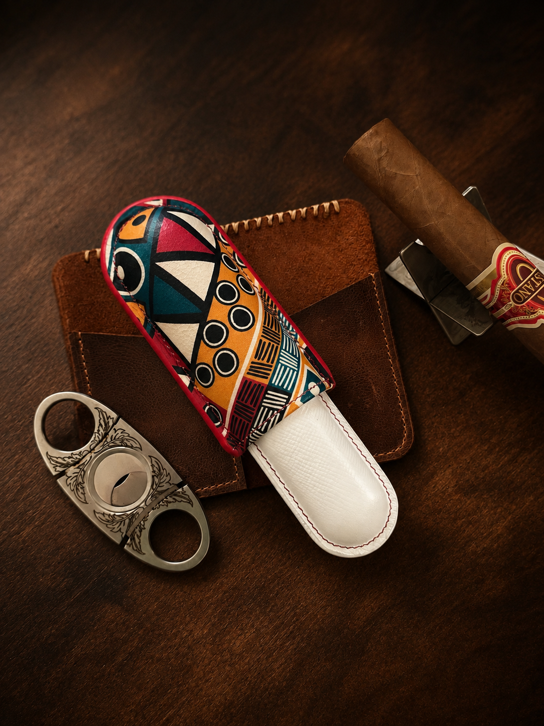 "Sintra" Cigar Case - 1 Cigar 60-62 Ring