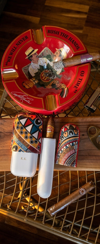 "Sintra" Cigar Case - 2 Cigar 60-62 Ring