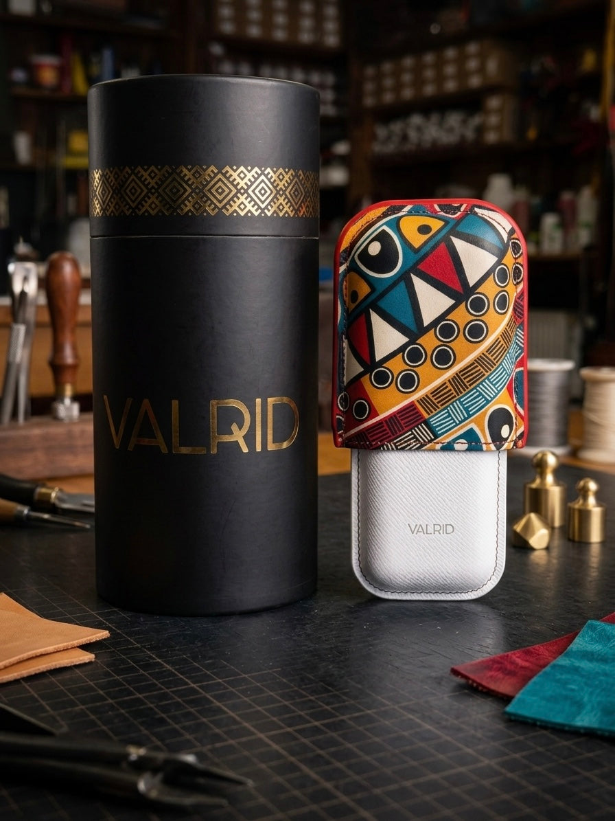 "Sintra" Cigar Case - 2 Cigar 60-62 Ring