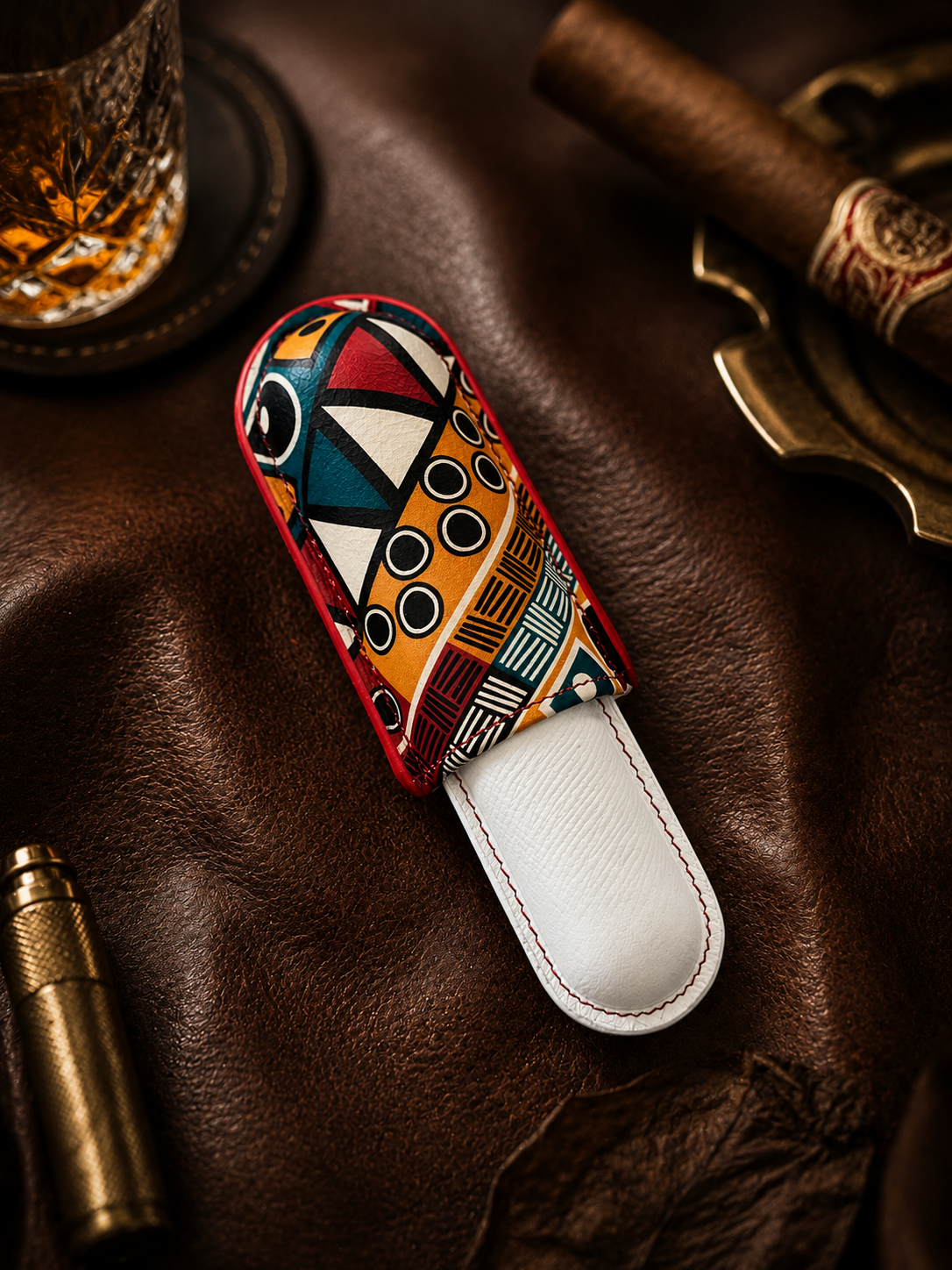 "Sintra" Cigar Case - 1 Cigar 60-62 Ring