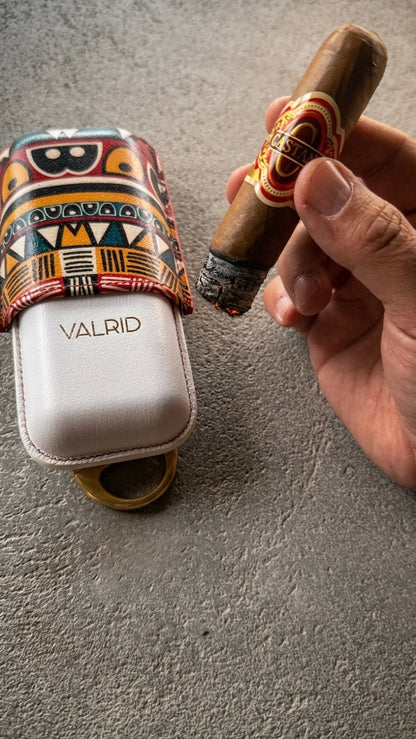 "Sintra" Cigar Case - 2 Cigar 60-62 Ring