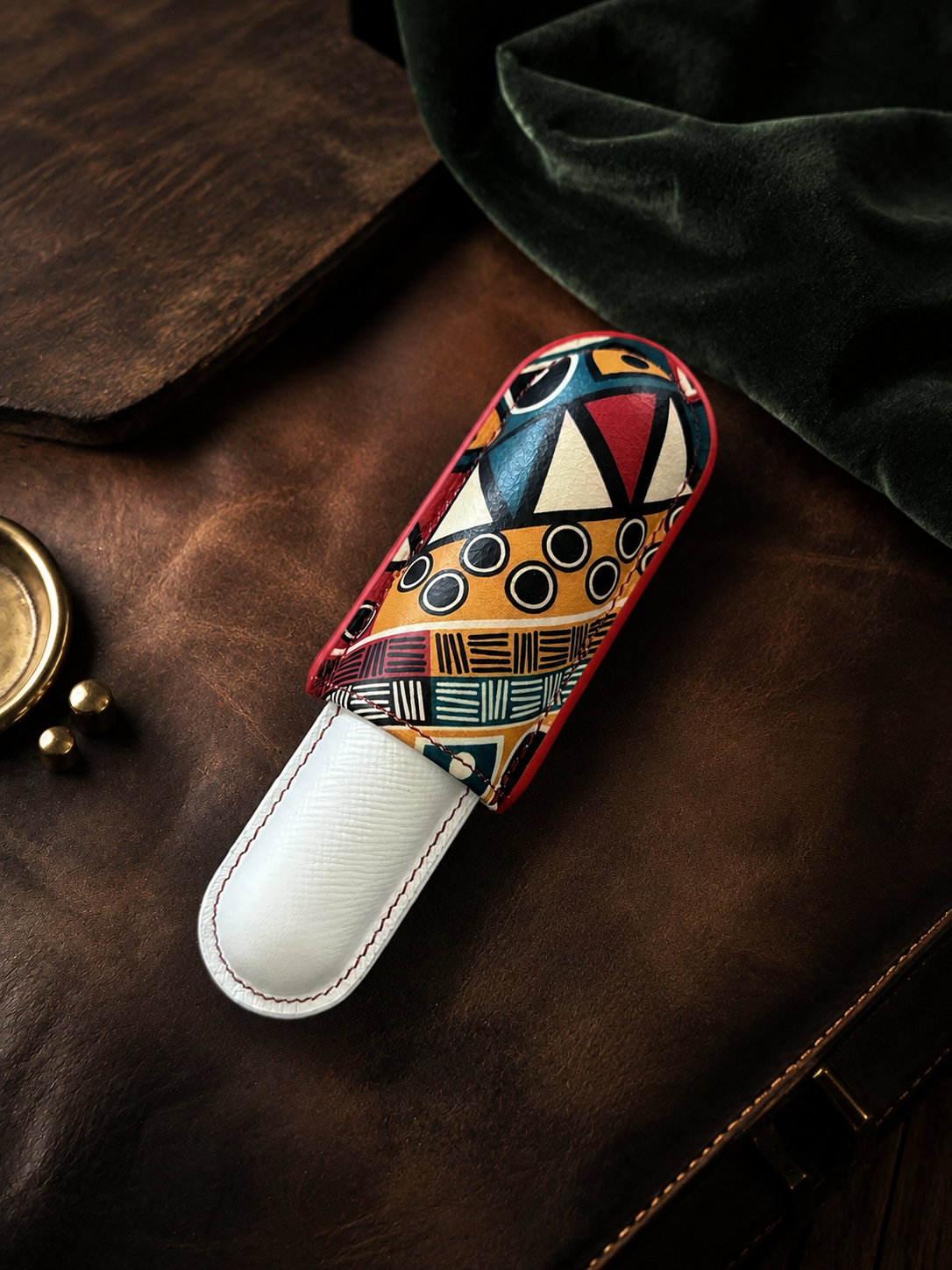 "Sintra" Cigar Case - 1 Cigar 60-62 Ring