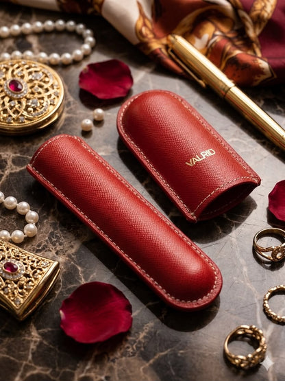 "Crimson" Cigar Case - 1 Cigar 52-56 Ring