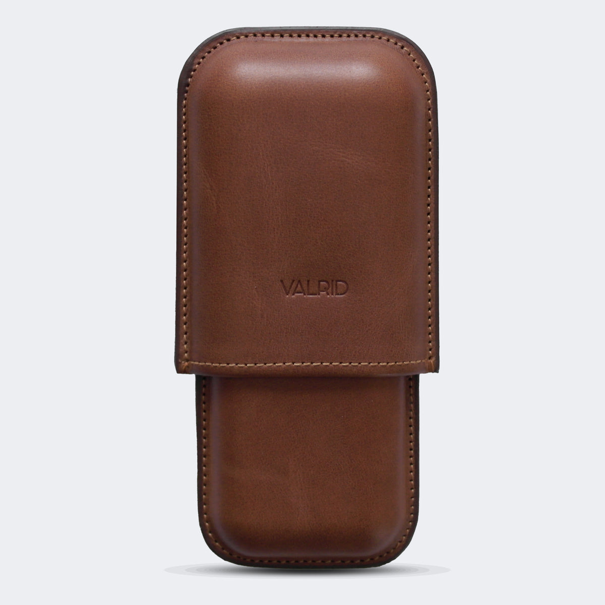 "The Classic" Tobacco Cigar Case - 2 Cigar 52-56 Ring