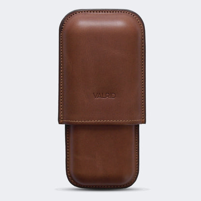 "The Classic" Tobacco Cigar Case - 2 Cigar 52-56 Ring