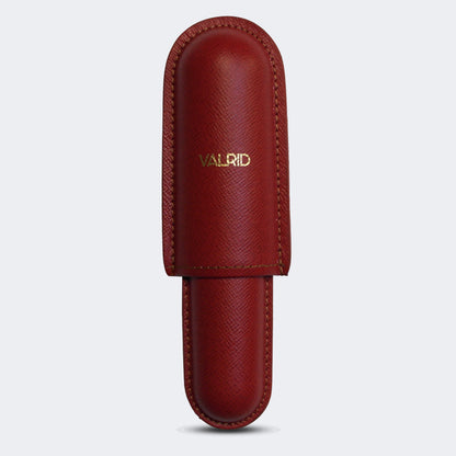 "Crimson" Cigar Case - 1 Cigar 52-56 Ring